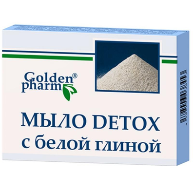 Golden Farm - Mydło DETOX z białą glinką w kostce - 70g